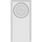 Ekena Millwork Standard Foster Bullseye Plinth Block with Beveled Edge, 2 1/2"W x 5"H x 1"P PBP025X050X100FOS03 - alternate 3